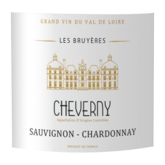 Les Bruyeres Cheverny Sauvignon Chardonnay - Vin blanc de la Vallée de la Loire
