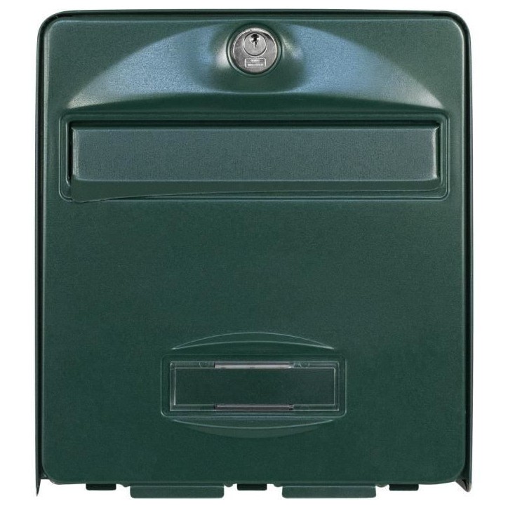 Boîte aux lettres BURG WACHTER BALTHAZAR MINI 1 Porte - Murale - Acier galvanisé - Ouverture totale - Vert - Fabriqué en Fran