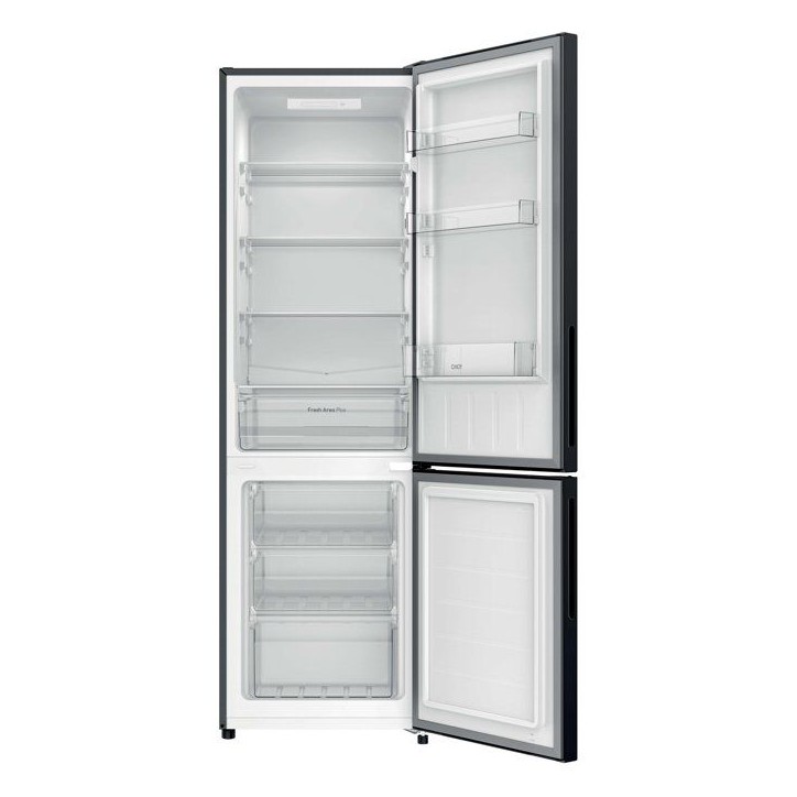 Réfrigérateur combiné - CANDY CCG3L517EB - Classe E - 260 L - 39 dB - Noir - 54,5 x 55 x 176cm