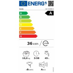 Lave-linge hublot CANDY GD 410B9B-S Prowash 300 - 10 kg - Induction -