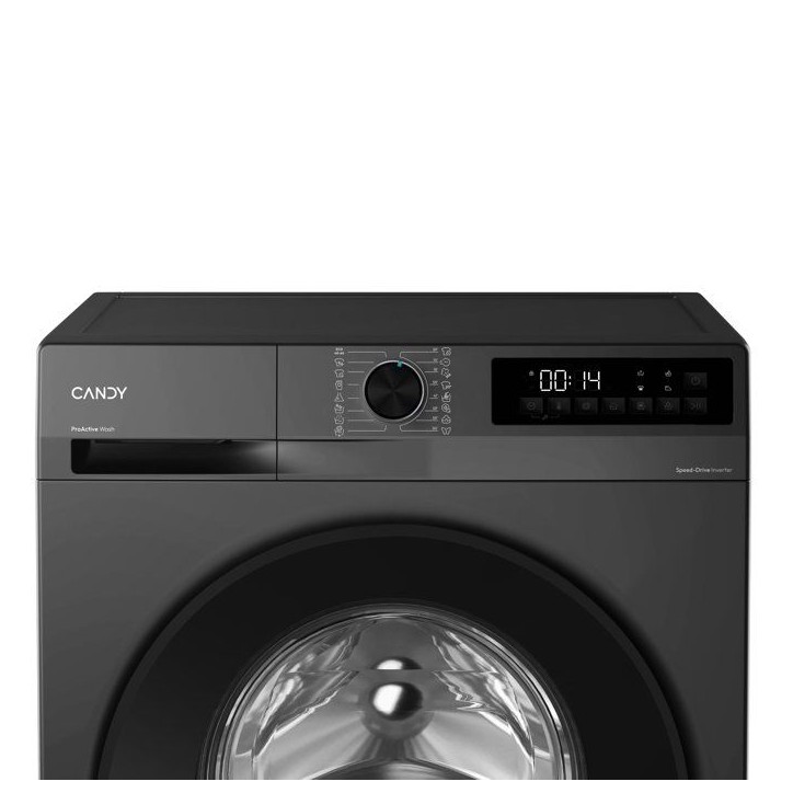 Lave-linge hublot CANDY GD 410B9B-S Prowash 300 - 10 kg - Induction - Vapeur - 1400 trs - Classe A -30% - Noir