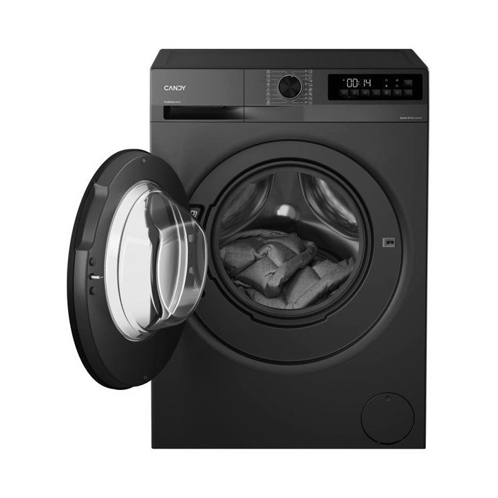 Lave-linge hublot CANDY GD 410B9B-S Prowash 300 - 10 kg - Induction - Vapeur - 1400 trs - Classe A -30% - Noir