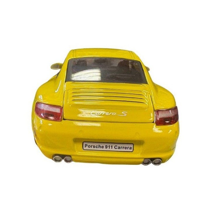 Voiture miniature de collection - CARARAMA - Porsche 911 Carrera S Coupé - Jaune - 1/24 Voiture miniature de collection - CARARAMA - Porsche 911 Carrera S Coupé - Jaune - 1/24
