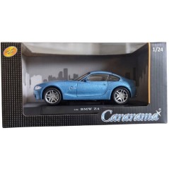Voiture miniature de collection - CARARAMA - BMW Z4 - Métal Bleu - 1/24