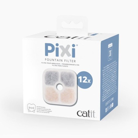 Filtres de rechange pour fontaine a eau pour chats - CATIT - Pixi - 12