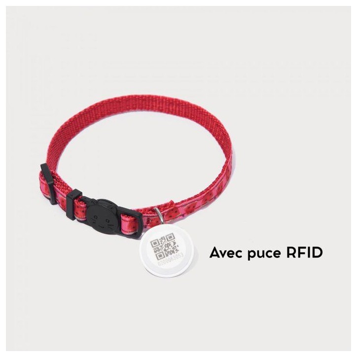 Collier connecté chat - CATLINK - Fresh 2 Luxury - RFID - Lot de 2 - Identification