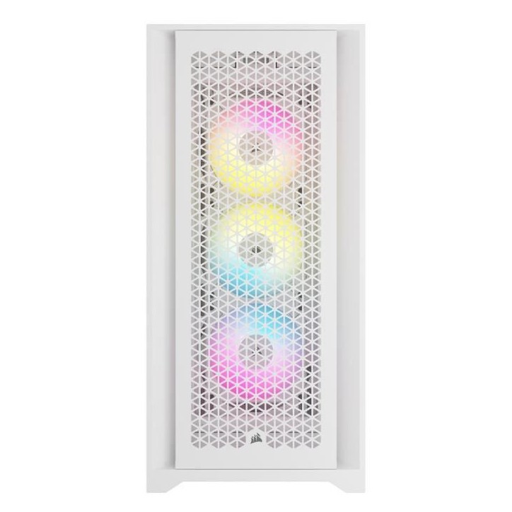 Boîtier PC - CORSAIR - CC-9011243-WW - ICUE 5000D RGB AIRFLOW - Moyen-tour - 3 fans AF120 RGB ELITE - iCUE Lighting Node PRO -