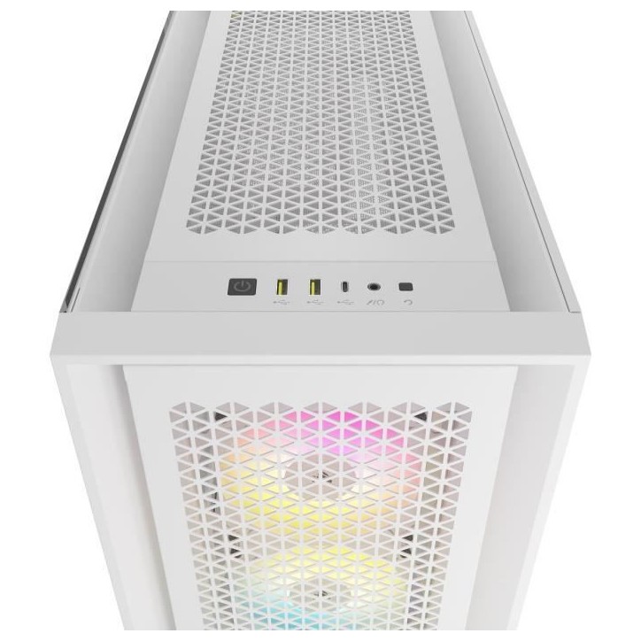 Boîtier PC - CORSAIR - CC-9011243-WW - ICUE 5000D RGB AIRFLOW - Moyen-tour - 3 fans AF120 RGB ELITE - iCUE Lighting Node PRO -