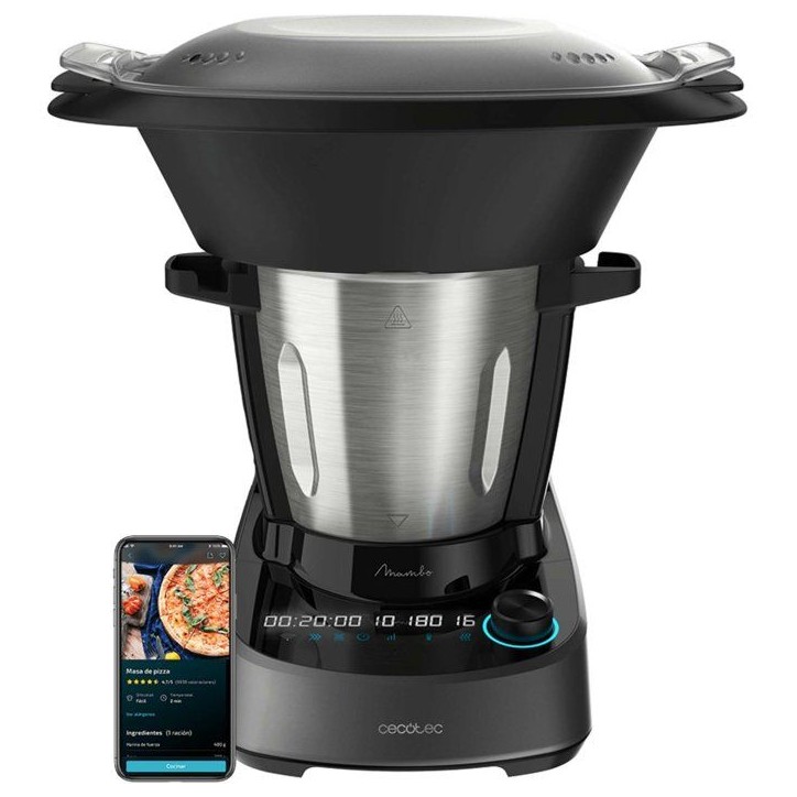 Robot de cuisine - CECOTEC - Mambo 11090 - 1600 W - 3,3 L - 37 fonctions - Gris