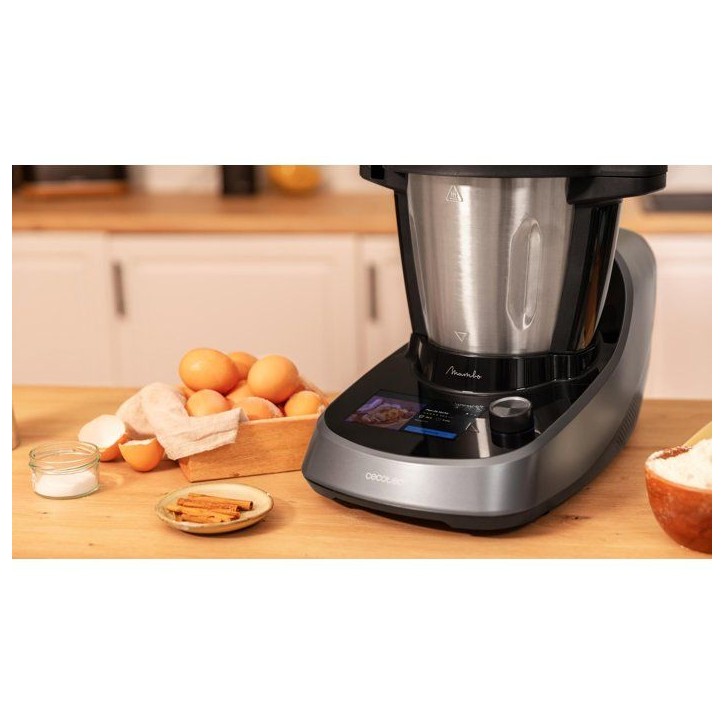 Robot de cuisine - CECOTEC - Mambo Touch avec bol Habana - 1600 W - 3,3 L - 37 fonctions - Gris