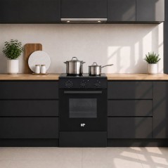 Cuisiniere a induction - CONTINENTAL EDISON - CECI3F50B - 3 feux - 850