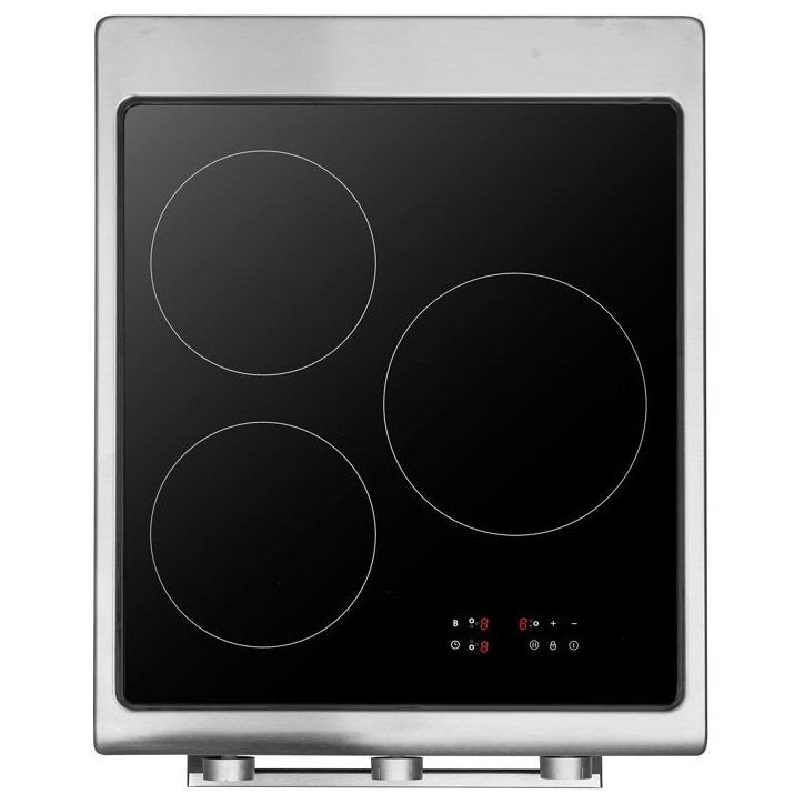 Cuisiniere a induction - CONTINENTAL EDISON - CECI3F50S - 3 feux - 8500 W - Silver Cuisiniere a induction - CONTINENTAL EDISON - CECI3F50S - 3 feux - 8500 W - Silver