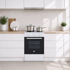 Cuisiniere a induction - CONTINENTAL EDISON - CECI3F50W - 3 feux - 850