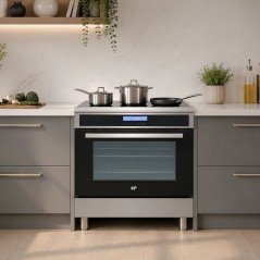Cuisiniere a induction - CONTINENTAL EDISON - CECPI9060IXD - 5 foyers