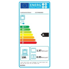 Cuisiniere a induction - CONTINENTAL EDISON - CECPI9060IXD - 5 foyers