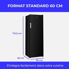 Réfrigérateur - CONTINENTAL EDISON - 1 porte - 333 L - Froid statiqu