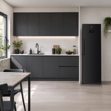Réfrigérateur - CONTINENTAL EDISON - 1 porte - 361 L - Total No Frost (Sans givre) - Classe D - L 60 x P 66 x H 185 cm - Noir