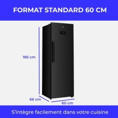 Réfrigérateur - CONTINENTAL EDISON - 1 porte - 361 L - Total No Fros