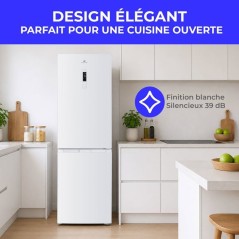 Réfrigérateur congélateur bas - CONTINENTAL EDISON - CEFC323NFW - C