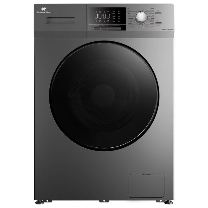 Lave-linge hublot CONTINENTAL EDISON CELL10140SP1 - 10 kg - Induction - L60 cm - Classe A - 1400 trs - Silver Lave-linge hublot CONTINENTAL EDISON CELL10140SP1 - 10 kg - Induction - L60 cm - Classe A - 1400 trs - Silver