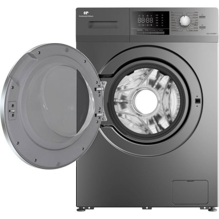 Lave-linge hublot CONTINENTAL EDISON CELL10140SP1 - 10 kg - Induction - L60 cm - Classe A - 1400 trs - Silver
