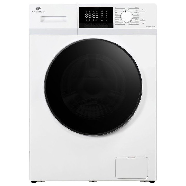 Lave-linge hublot CONTINENTAL EDISON CELL10140WP1 - 10 kg - Induction - L60 cm - Classe A - 1400 trs - Blanc Lave-linge hublot CONTINENTAL EDISON CELL10140WP1 - 10 kg - Induction - L60 cm - Classe A - 1400 trs - Blanc