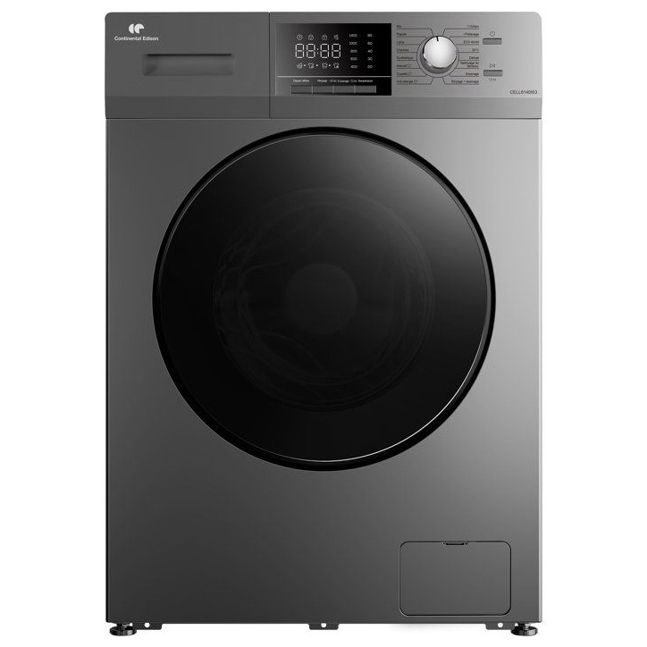 Lave-linge hublot CONTINENTAL EDISON CELL8140IS3 - 8 kg - Induction - L60 cm - Classe A - 1400 trs - Silver Lave-linge hublot CONTINENTAL EDISON CELL8140IS3 - 8 kg - Induction - L60 cm - Classe A - 1400 trs - Silver