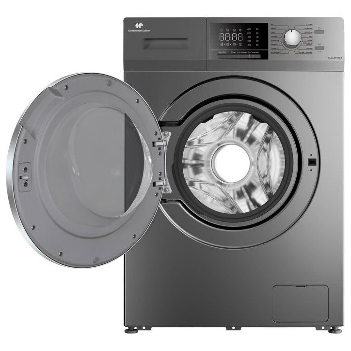 Lave-linge hublot CONTINENTAL EDISON CELL8140IS3 - 8 kg - Induction - L60 cm - Classe A - 1400 trs - Silver Lave-linge hublot CONTINENTAL EDISON CELL8140IS3 - 8 kg - Induction - L60 cm - Classe A - 1400 trs - Silver