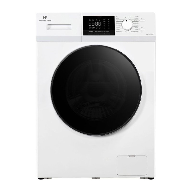 Lave-linge hublot CONTINENTAL EDISON CELL8140IW3 - 8 kg - Induction -