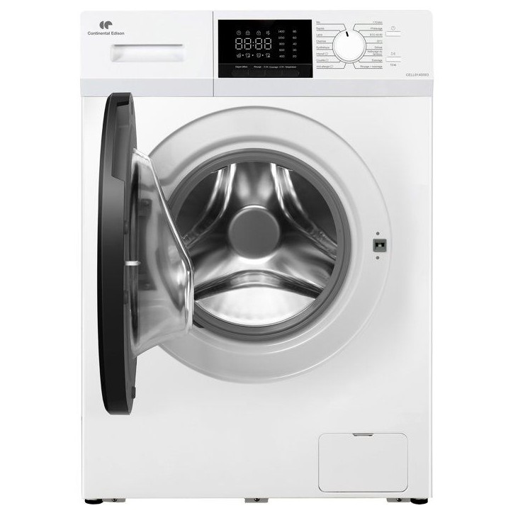 Lave-linge hublot CONTINENTAL EDISON CELL8140IW3 - 8 kg - Induction - L60 cm - Classe A - 1400 trs - Blanc Lave-linge hublot CONTINENTAL EDISON CELL8140IW3 - 8 kg - Induction - L60 cm - Classe A - 1400 trs - Blanc