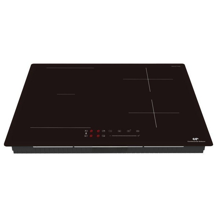Table de cuisson a induction - CONTINENTAL EDISON - 4 foyers dont 1 zone flex - L59 x P52 cm - CETI4ZFLEXB2 Table de cuisson a induction - CONTINENTAL EDISON - 4 foyers dont 1 zone flex - L59 x P52 cm - CETI4ZFLEXB2