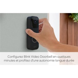 Sonnette connectée - BLINK - Video Doorbell - Noir