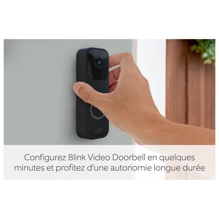 Sonnette connectée - BLINK - Video Doorbell - Noir Sonnette connectée - BLINK - Video Doorbell - Noir
