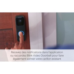 Sonnette connectée - BLINK - Video Doorbell - Noir