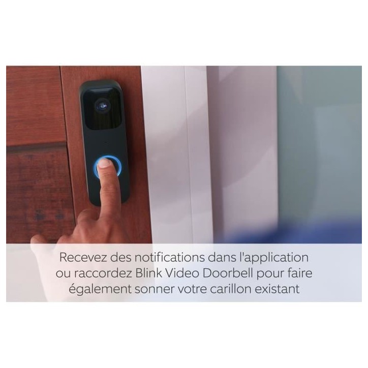 Sonnette connectée - BLINK - Video Doorbell - Noir Sonnette connectée - BLINK - Video Doorbell - Noir