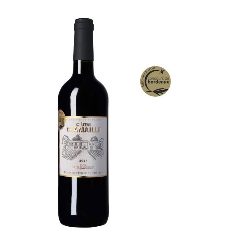 Château Chamaille 2023 Blaye Côtes de Bordeaux - Vin rouge de Bordea