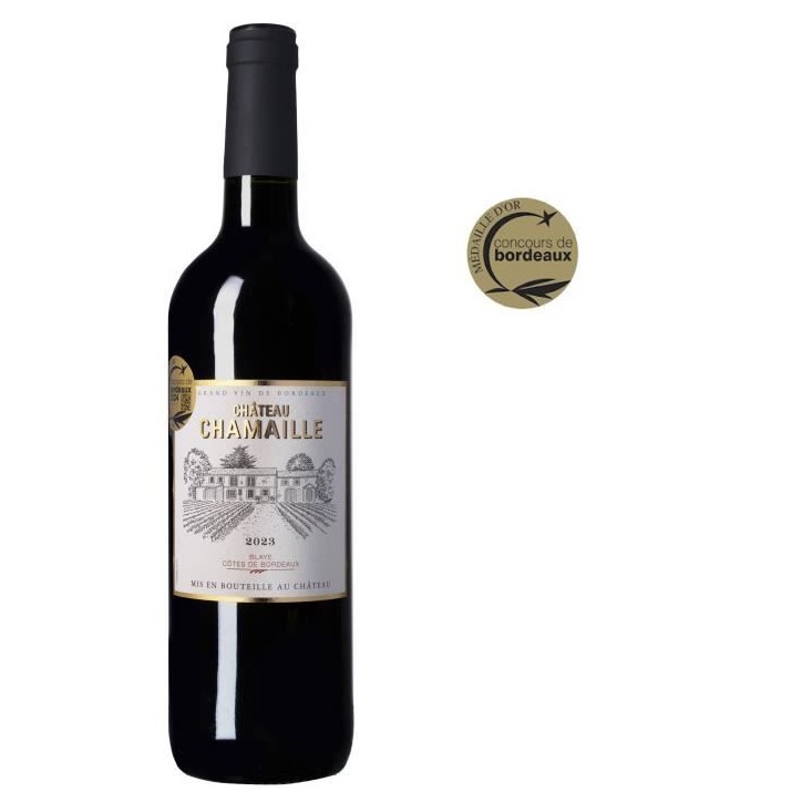 Château Chamaille 2023 Blaye Côtes de Bordeaux - Vin rouge de Bordeaux