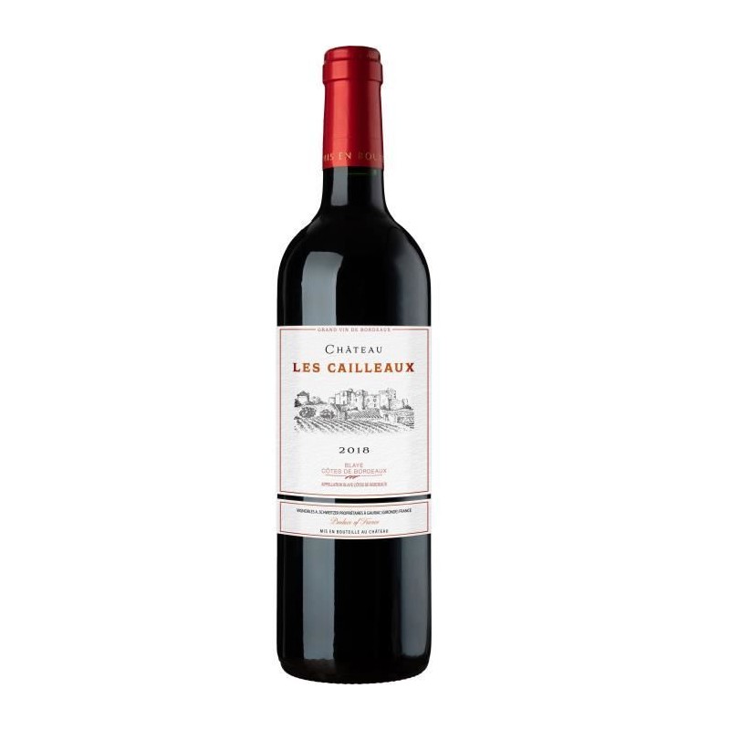 Château Les Cailleaux 2018 Blaye Côtes de Bordeaux - Vin rouge de Bo