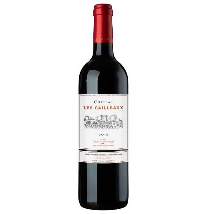 Château Les Cailleaux 2018 Blaye Côtes de Bordeaux - Vin rouge de Bordeaux