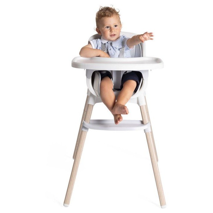 Chaise haute bébé - CHICCO - Zest Plus - Légere - Compacte - Wooden grey Chaise haute bébé - CHICCO - Zest Plus - Légere - Compacte - Wooden grey