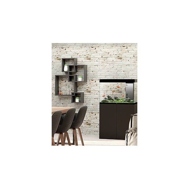 Meuble aquarium - CIANO - Aqua 80 - Noir - Support