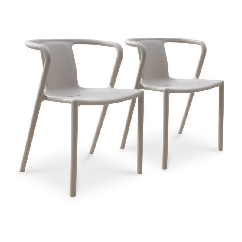 Lot composé de 2 fauteuils de jardin - CITY GARDEN - DIEGO-FT - Sable