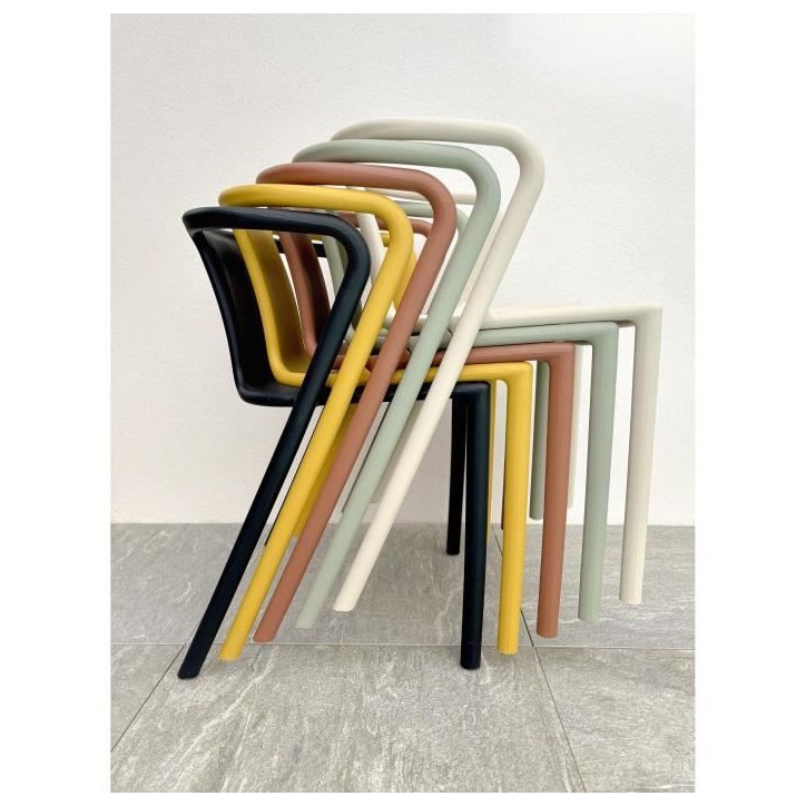 Lot composé de 2 fauteuils de jardin - CITY GARDEN - DIEGO-FT - Sable - Empilables Lot composé de 2 fauteuils de jardin - CITY GARDEN - DIEGO-FT - Sable - Empilables
