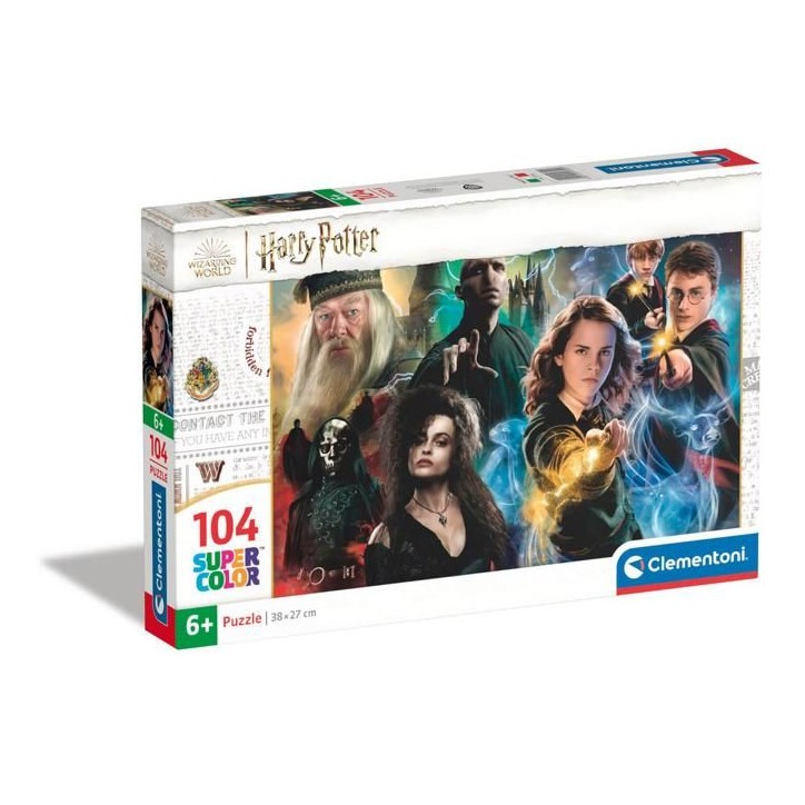Clementoni - Harry Potter - Puzzles 104 Pieces Super - Puzzle enfant - Des 6 ans - 38x27cm
