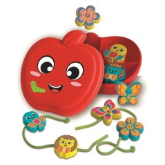 CLEMENTONI - Pomme et ses amis - Jeu d'enfilage - Montessori