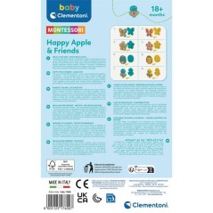 CLEMENTONI - Pomme et ses amis - Jeu d'enfilage - Montessori
