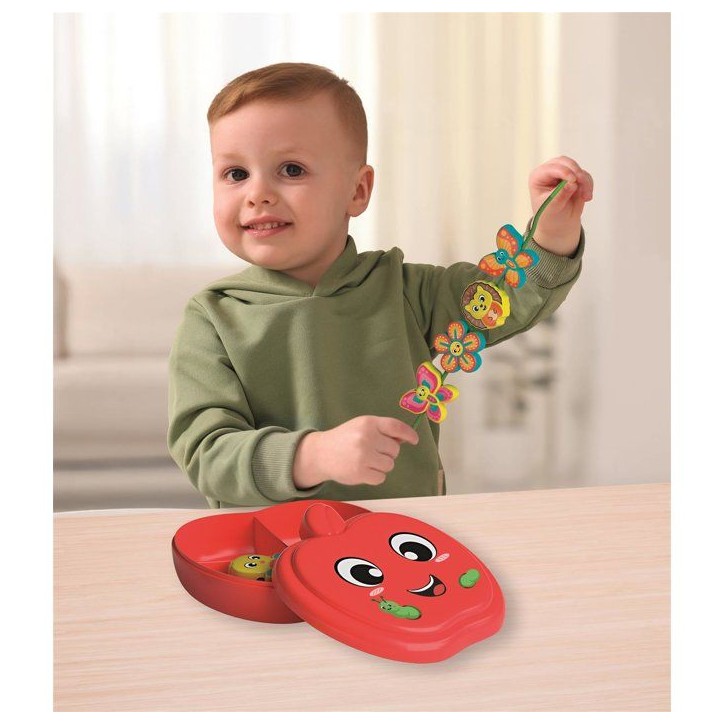 CLEMENTONI - Pomme et ses amis - Jeu d'enfilage - Montessori CLEMENTONI - Pomme et ses amis - Jeu d'enfilage - Montessori