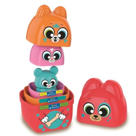 Boîtes gigognes - Clementoni - 4 boîtes gigones en forme d'animaux -