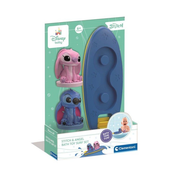 CLEMENTONI - Coffret Surfeur Stitch/Angel - Jouet de bain - Des 6 mois CLEMENTONI - Coffret Surfeur Stitch/Angel - Jouet de bain - Des 6 mois