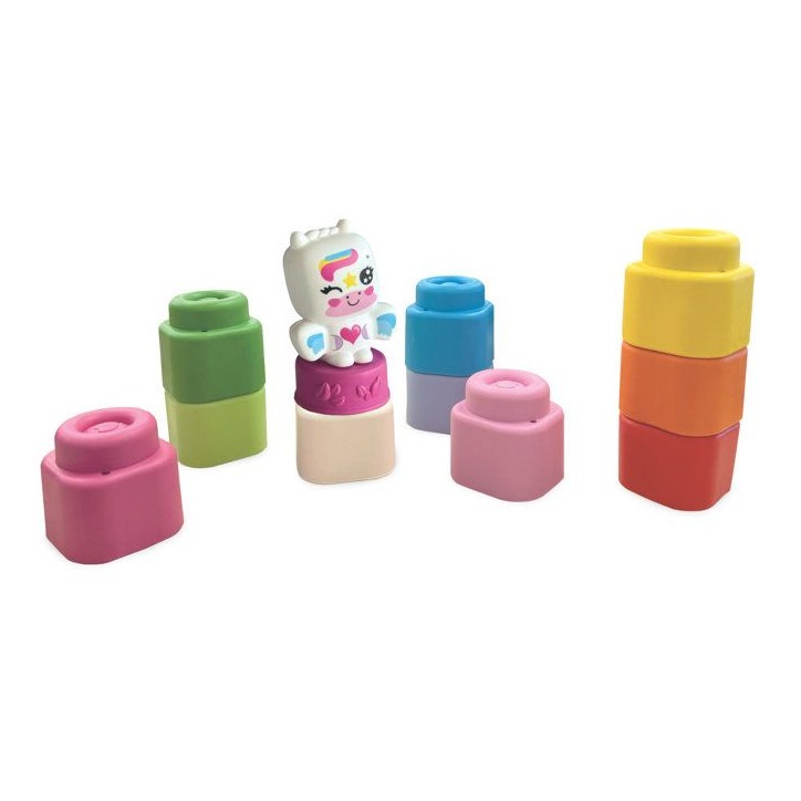 CLEMENTONI - Boîte Arc-en-ciel 10 cubes Clemmy et Licorne CLEMENTONI - Boîte Arc-en-ciel 10 cubes Clemmy et Licorne